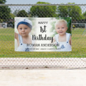 Niedliches Kinderfoto Collage jedes Alters Geburts Banner (Insitu)