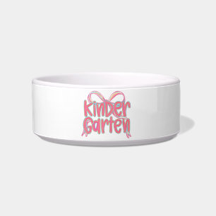 Niedliches Kindergartendesign mit Ribbon Napf