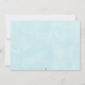 Niedliches Kindergeburtstag Foto Einladung (Rückseite)