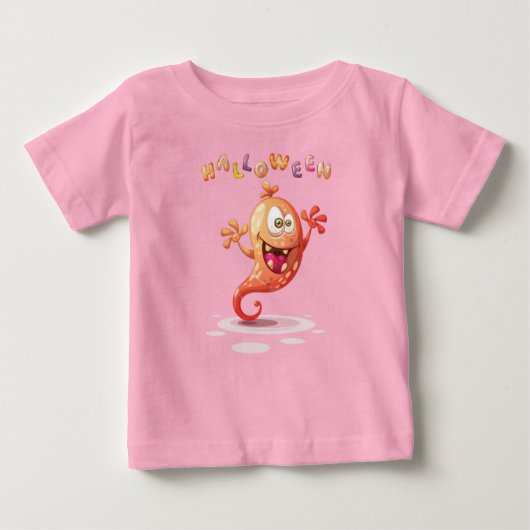 Niedliches kinderleichtiges Halloween-Monster Baby Baby T-shirt (Vorderseite)