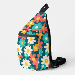 Niedliches Kindermuster der Daisy Blume School Crossbody Bag