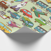 Niedliches Kindermuster Geschenkpapier (Ecke)