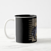 niedliches Kinderpygmäenziegen-Tasse Zweifarbige Tasse (Links)