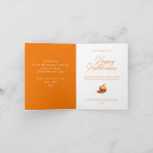 Niedliches Kinderspiel Watercolor Dragon Halloween Karte (Innenseite)