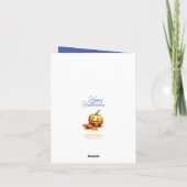 Niedliches Kinderspiel Watercolor Dragon Halloween Karte (Rückseite)