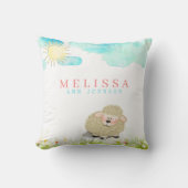 Niedliches Kinderzimmer aus Lämmern Kissen (Vorderseite)