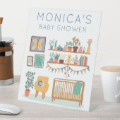 Niedliches Kinderzimmer BABY SHOWER CUSTOM Sockelschild (In Situ)