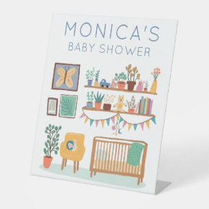 Niedliches Kinderzimmer BABY SHOWER CUSTOM Sockelschild