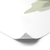 Niedliches Kinderzimmer Dinosaurier  Poster Baby R (Ecke)