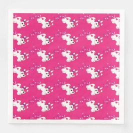 Niedliches Kinderzimmer Einhorndekor Serviette