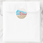 niedliches Kinderzimmer-Kinderkrippe Runder Aufkleber (Tasche)