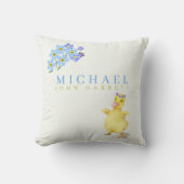 Niedliches Kinderzimmer mit blühenden Enten Kissen (Vorderseite)