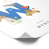 Niedliches Kinderzimmer Personalisiert Alphabet Le Poster (Ecke)