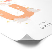 Niedliches Kinderzimmer Personalisiert Alphabet Le Poster (Ecke)