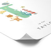 Niedliches Kinderzimmer Personalisiert Alphabet Le Poster (Ecke)