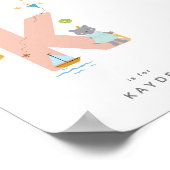 Niedliches Kinderzimmer Personalisiert Alphabet Le Poster (Ecke)