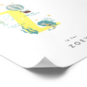 Niedliches Kinderzimmer Personalisiert Alphabet Le Poster (Ecke)