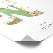 Niedliches Kinderzimmer Personalisiert Alphabet Le Poster (Ecke)