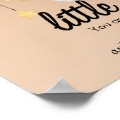 Niedliches Kinderzimmer Zitat Einhorn-Mondplakat Poster (Ecke)