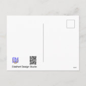 Niedliches Kingfisher Nah Up DIY Postkarte (Rückseite)