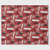 Niedliches Kinotheater Party gekachelt Geschenkpapier (Flach)