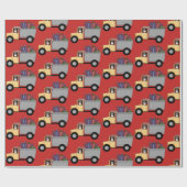 Niedliches Kippermuster, das Sankt-Partyverpackung Geschenkpapier (Flach)