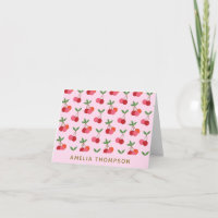 Niedliches Kirschfruchtmuster Rotes Rosa Personali