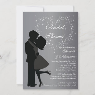 Niedliches Kissenpaar im Brautparty Liebe Einladung