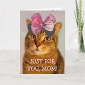 Niedliches Kitchen für Mama Geburtstagskarte Karte (Vorderseite)