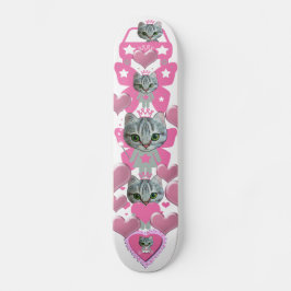 niedliches kitschiges rosa Skateboard