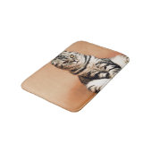 Niedliches Kitten ausgespült Badematte (Schrägansicht)