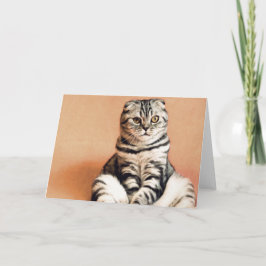 Niedliches Kitten ausgespült Karte