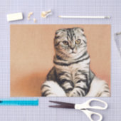 Niedliches Kitten ausgespült Seidenpapier (Handwerk)