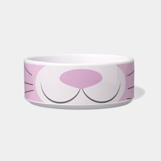 Niedliches Kitten Face Bowl Pink Cartoon Napf
