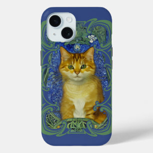 Niedliches Kitten im Vintagen Jugendstil Case-Mate iPhone Hülle