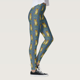 Niedliches Kitten im Vintagen Jugendstil Leggings