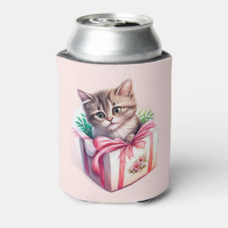 Niedliches Kitten in einer Box Geburtstagsgeschenk Dosenkühler