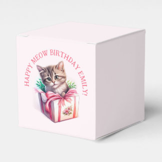 Niedliches Kitten in einer Box Geburtstagsgeschenk Geschenkschachtel