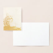 Niedliches Kitten mit ausgestreckter Pfote Folienkarte (Anzeige)