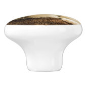 Niedliches Kitten mit ausgestreckter Pfote Keramikknauf (Seitenansicht)