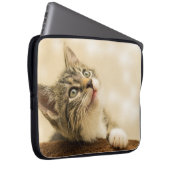Niedliches Kitten mit ausgestreckter Pfote Laptopschutzhülle (Vorne Rechts)