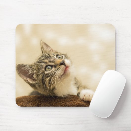 Niedliches Kitten mit ausgestreckter Pfote Mousepad (Mit Mouse)
