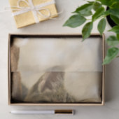 Niedliches Kitten mit ausgestreckter Pfote Seidenpapier (Geschenk)