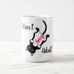 Niedliches Kitten mit Zitat Kaffeetasse