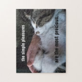 Niedliches Kittenangebot Einfache Vergnügen am Wer Puzzle (Vertikal)