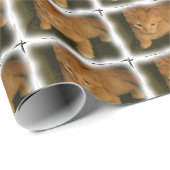 Niedliches Kittpapier Geschenkpapier (Rolleneckpunkt)