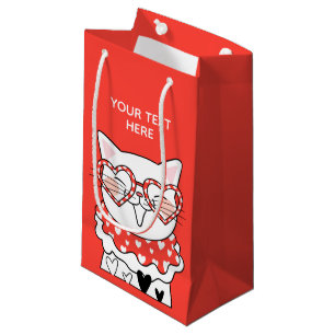 Niedliches Kitty-Herz Kleine Geschenktüte