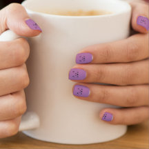 Niedliches Kitty lila Minx Nagelart