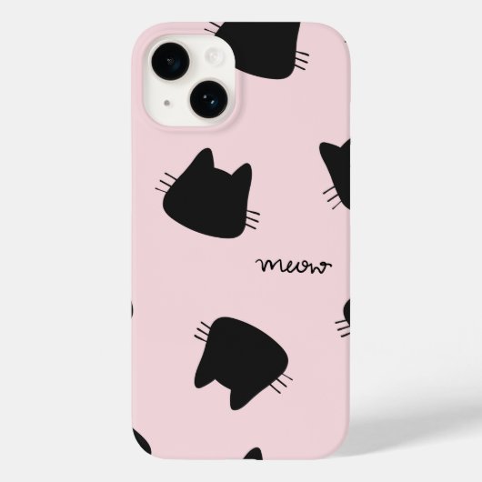 niedliches kitty Muster iPhone 14 Fall Case-Mate iPhone Hülle (Rückseite)