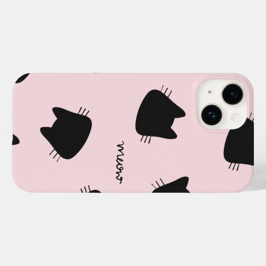 niedliches kitty Muster iPhone 14 Fall Case-Mate iPhone Hülle (Rückseite (Horizontal))